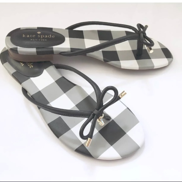 ❌SOLD❌ KATE SPADE ♠️ Sz 8.5 Mistic Plaid Flip Flop - Picture 3 of 6